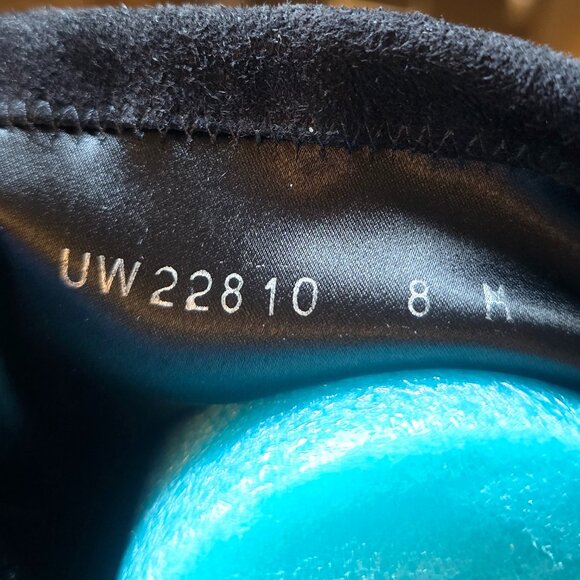 Like New STUART WIETZMAN Over the Knee Suede Boots sz 8 - Picture 11 of 16